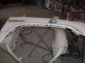 Most of the fender lip welded