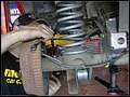 RE8003 Installing longer sway bar end link.